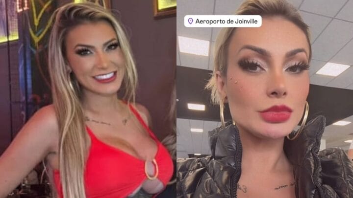Andressa Urach esteve em Joinville (Foto: Reprodução, redes sociais)