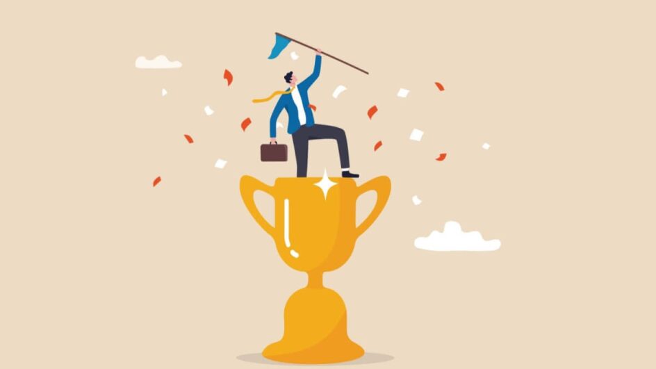 Ter uma mentalidade positiva e ações proativas é fundamental para alcançar o sucesso no trabalho (Imagem: eamesBot  | Shutterstock)
