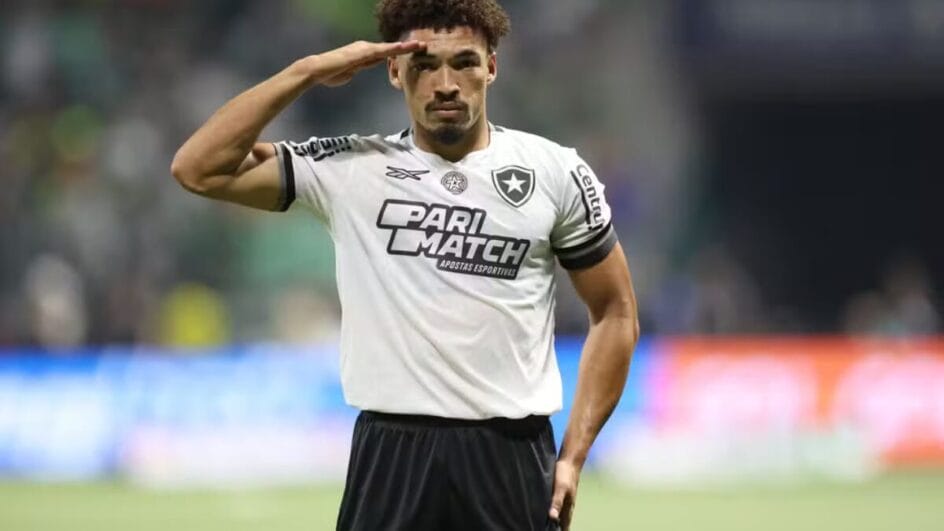 Adryelson, zagueiro de 26 anos, em ação pelo Botafogo na temporada 2024 - (Foto: Vitor Silva / Botafogo)