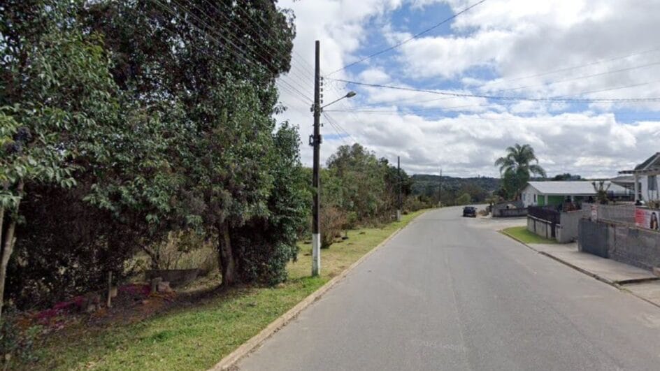 Homem foi baleado em Rio Negrinho (Foto: Google Maps, Reprodução)