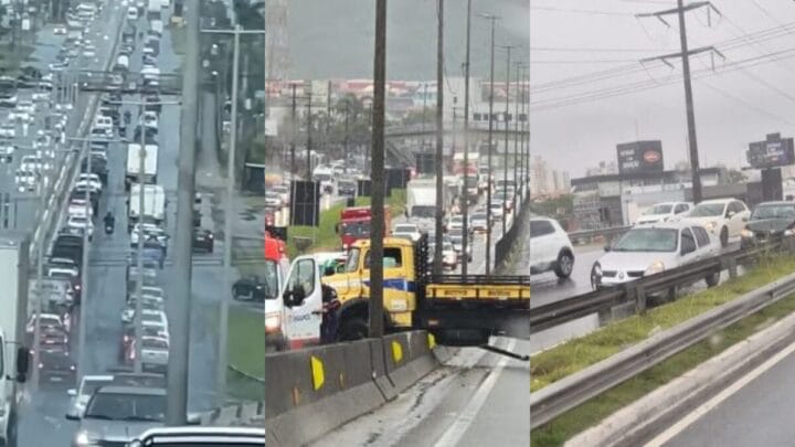 Caos no transito em SC