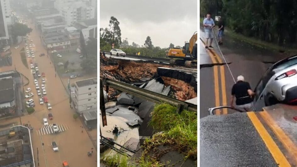 Chuvas atingiram SC entre quinta e sexta-feira e provocaram estragos em diversas regiões do Estado (Fotos: )