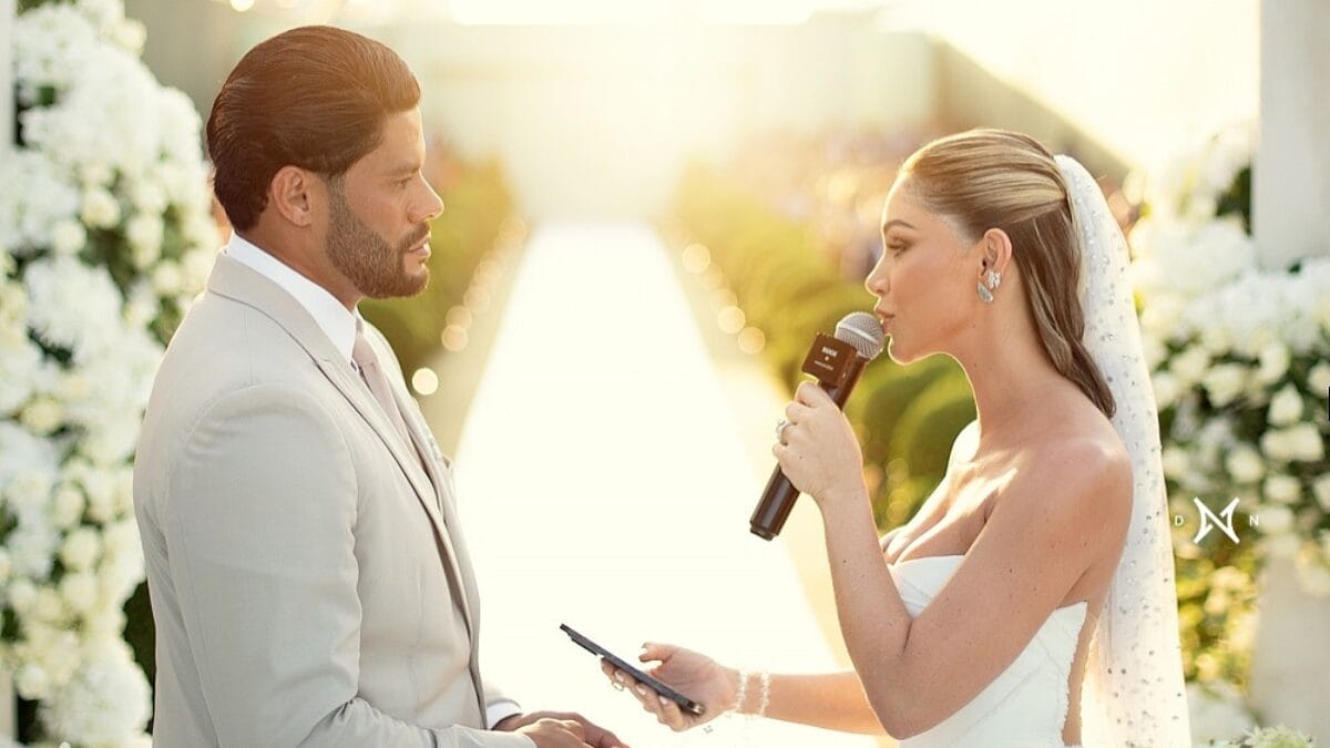 Festa de casamento de R$ 20 milhões de Hulk Paraíba e Camila Ângelo foi registrada por fotógrafo de SC