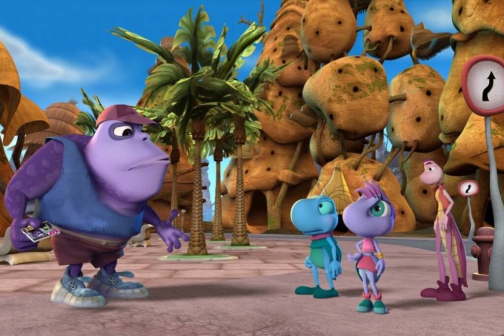 “O Grilo Feliz e os Insetos Gigantes” mostra a importância da união (Imagem: Reprodução digital | 20th Century Fox)