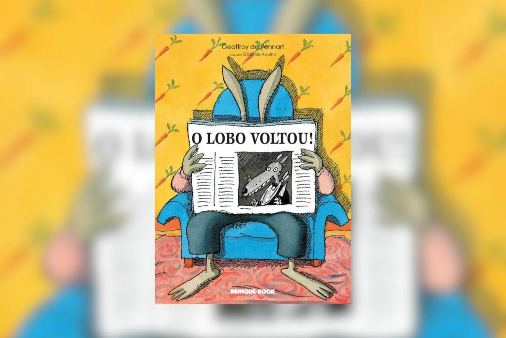 “O lobo voltou!” reforça o suspense e o humor do clássico vilão Lobo Mau (Imagem: Divulgação | Editora Brinque-Book)