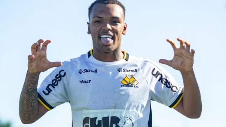 Kauã Lira marcou cinco gols na Copinha e foi um dos destaques do Criciúma. (Foto: Cleiton Ramos)