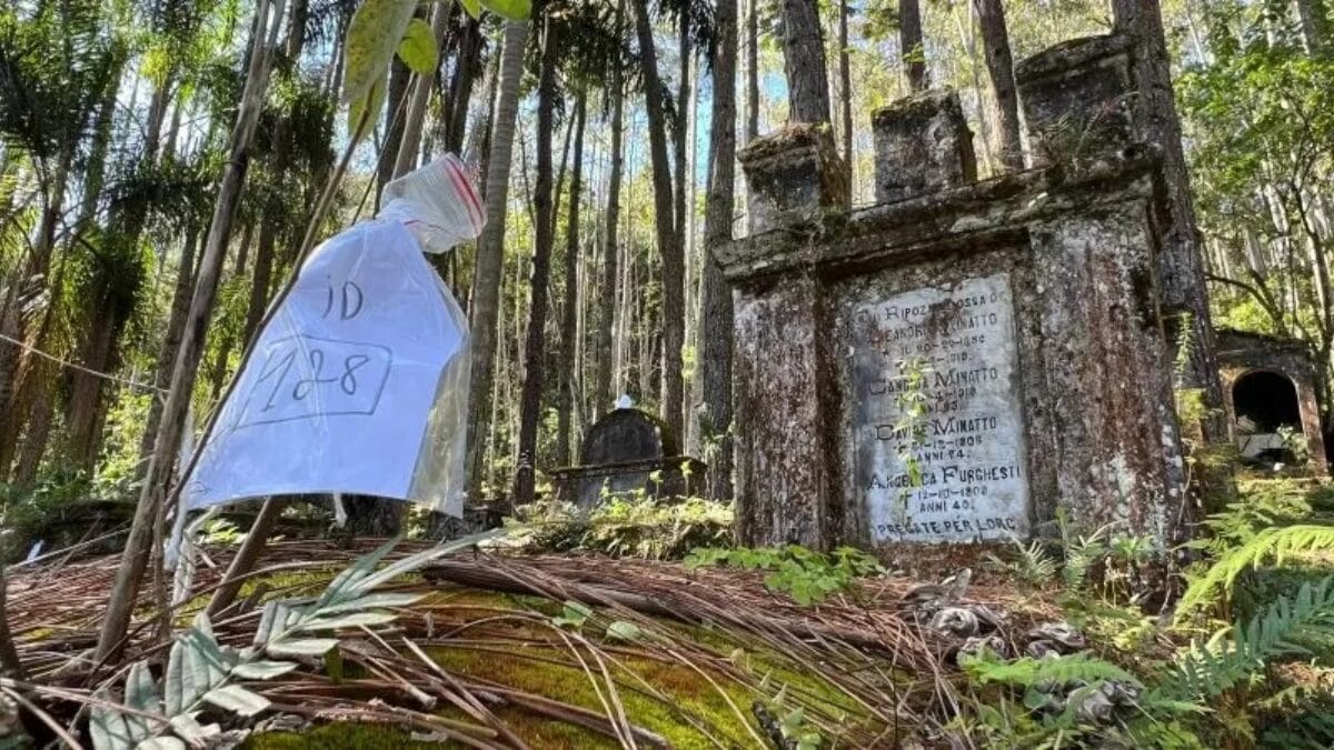 Conheça o cemitério de imigrantes italianos que será restaurado em pequena cidade de SC 