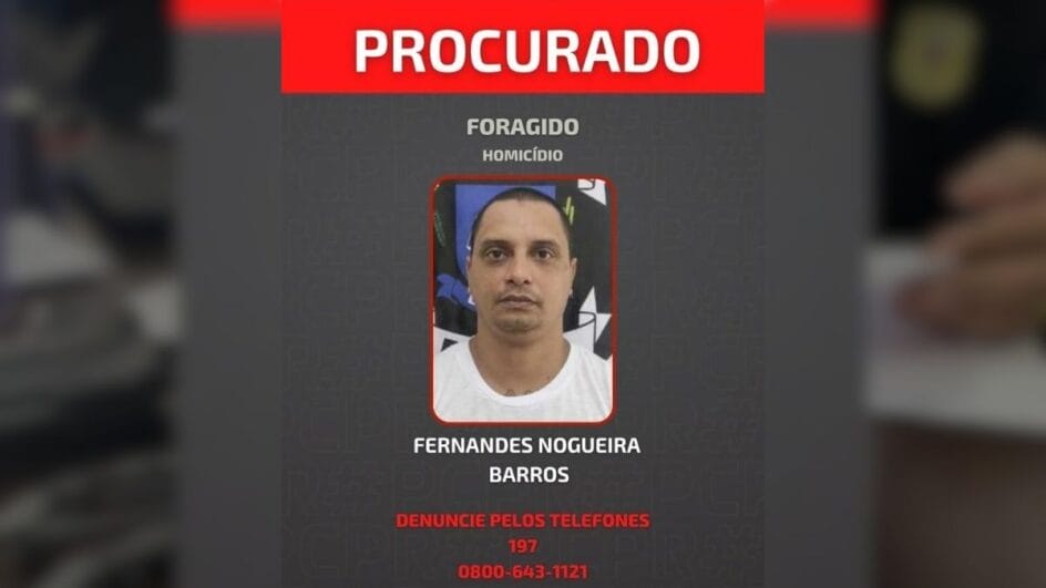 Fernandes Nogueira Barros deve ser procurado pela Interpol (Foto: PCPR, Divulgação)