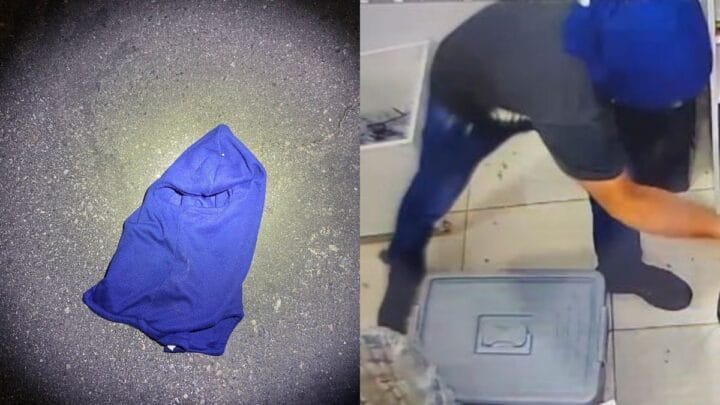 Homem foi identificado através da roupa em Itajaí (Foto: Polícia Militar, Divulgação)
