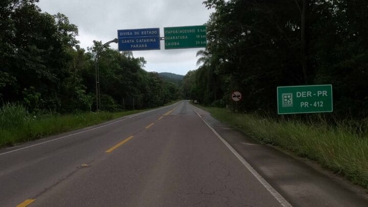 Rodovia será duplicada entre SC e PR (Foto: Governo do PR, Divulgação)
