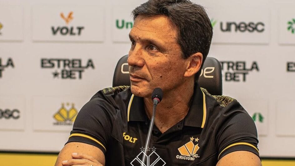 Zé Ricardo foi apresentado e tem muito trabalho pela frente no "novo" Criciúma (Foto: reprodução, X, CEC)