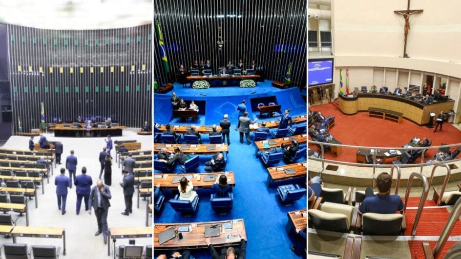 Câmara, Senado e Alesc têm eleições para mesa diretora neste sábado (Fotos: Bruno Spada, Câmara dos Deputados / Marcos Oliveira, Agência Senado / Leo Munhoz, Secom)
