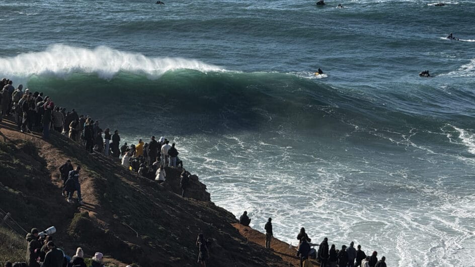 Praia de Nazaré, em Portugal