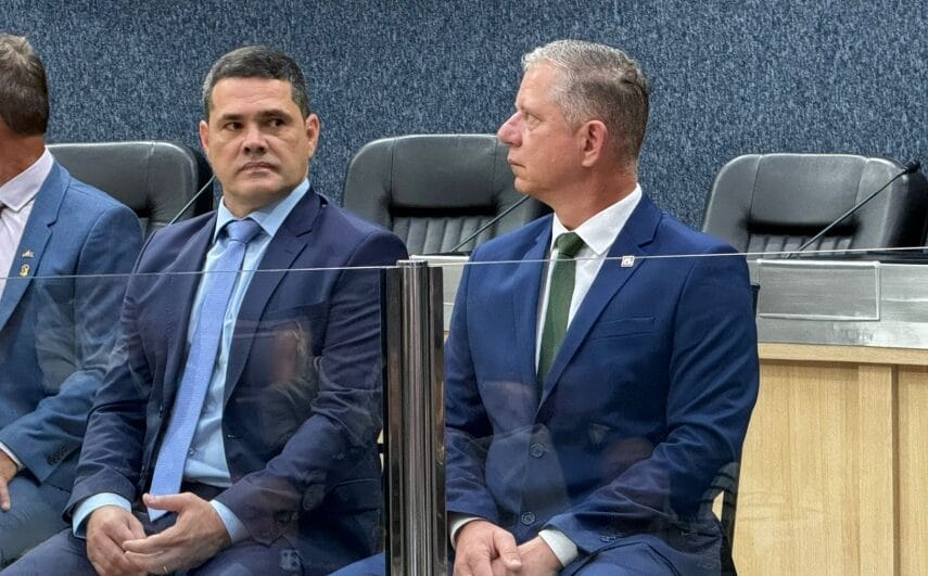 Robison Coelho com o vice, Rubens Angioletti