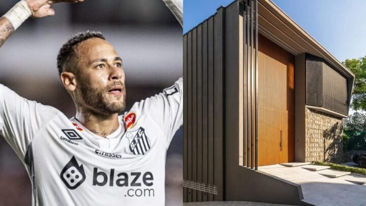 Conheça a mansão luxuosa de Neymar em Santos