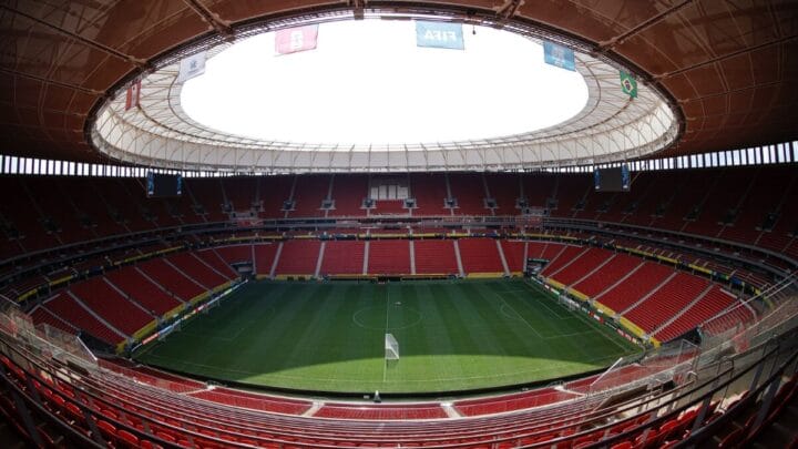 Estádio Mané Garrincha no Brasil é candidato para receber final da Libertadores 2025 (Foto: Divulgação, CBF)