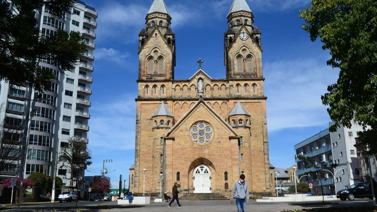 Fotos antigas da Catedral de Lages