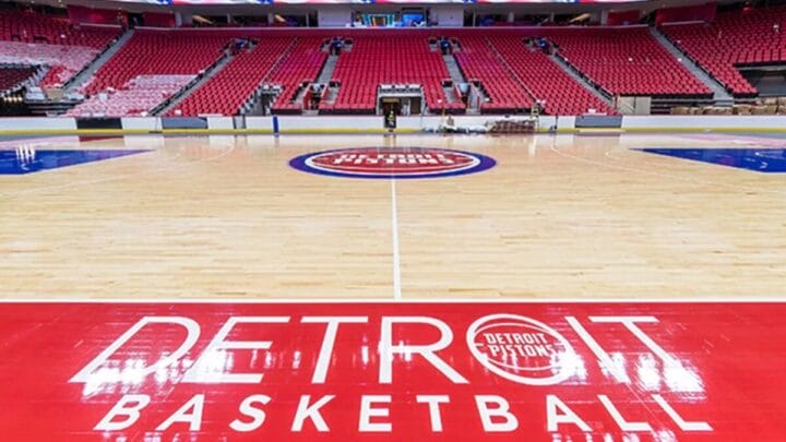 Little Caesars Arena será palco de Pistons x Celtics nesta quarta-feira (Foto DIvulgação)