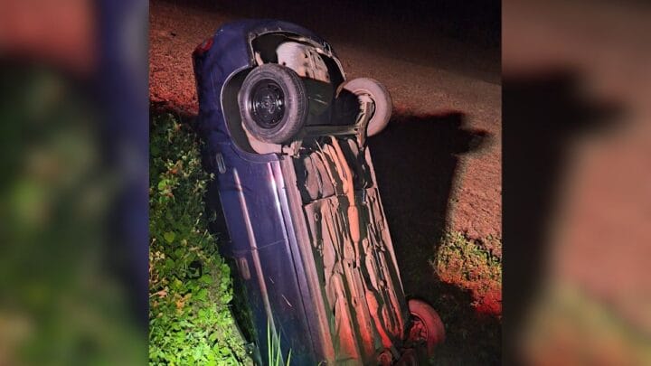 Motorista morreu em acidente na SC-157 (Foto: PMRv, Divulgação)