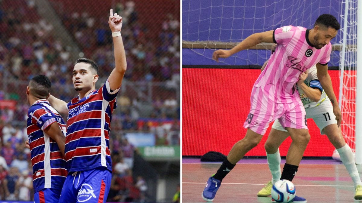 Fortaleza e Yeesco duelam pela Supercopa de Futsal (Foto: Lucas Emanuel/Jederson Barbosa)