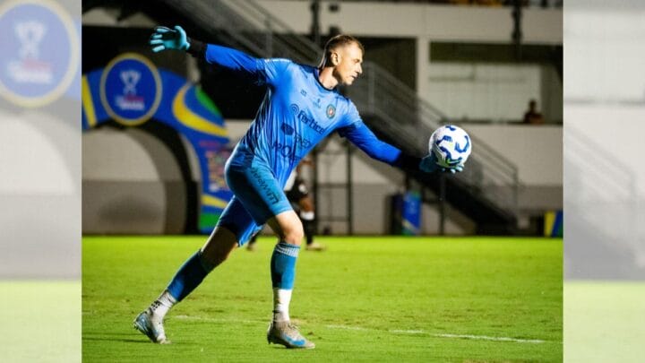 Goleiro Alexandre Villa foi o destaque do Concórdia na classificação para a segunda fase da Copa do Brasil (Foto: Ricardo Artifon/CAC)