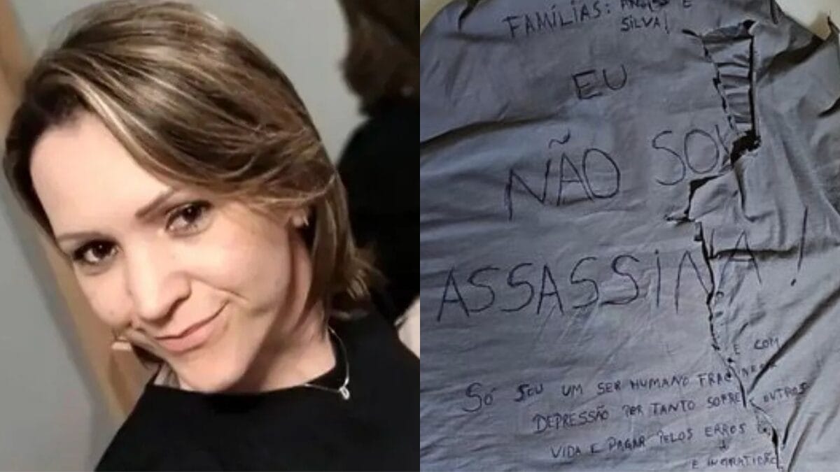 Camiseta encontrada na cela de Deise Moura dos Anjos
