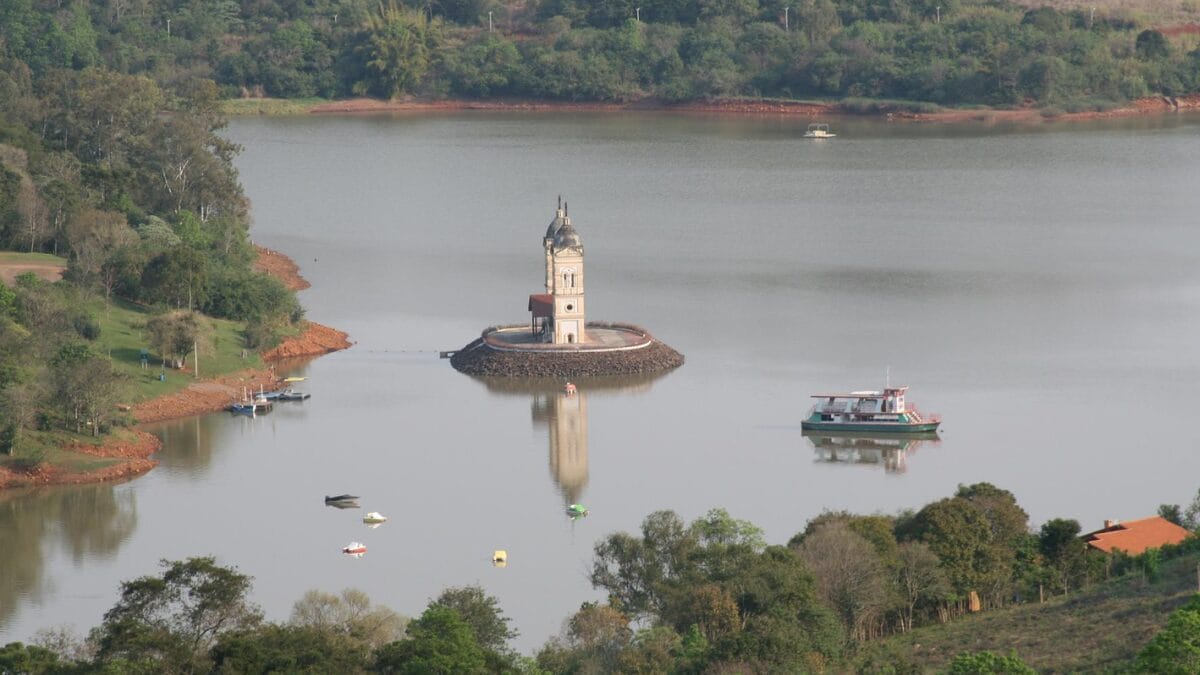 O que restou da pequena cidade de SC inundada para construção de hidrelétrica