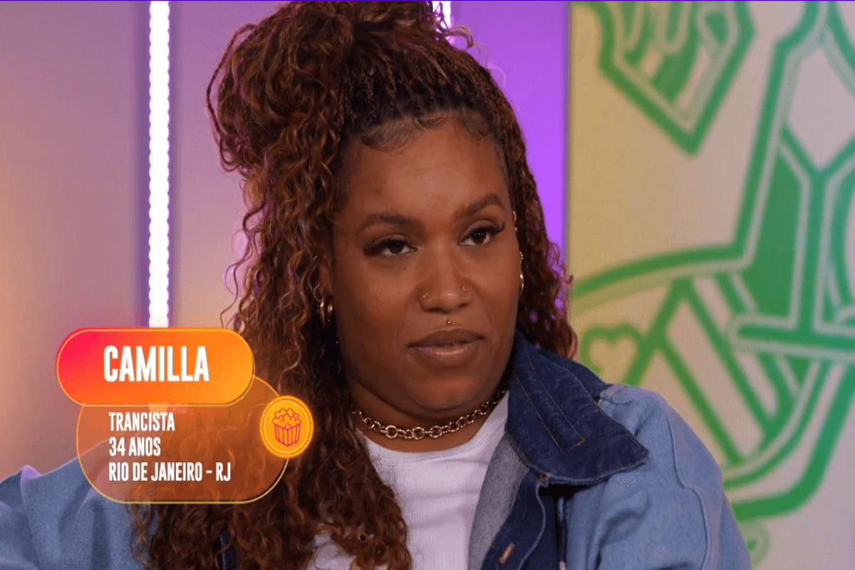 Camilla não mede esforços para defender sua irmã no programa (Imagem: Reprodução digital | TV Globo)