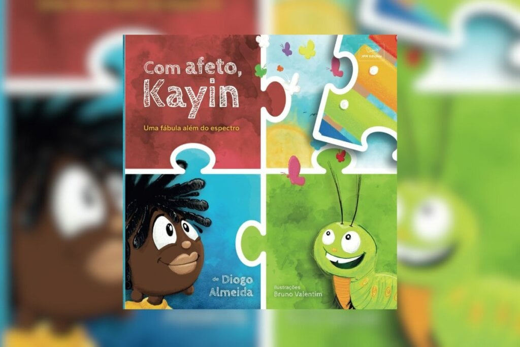 “Com afeto, Kayin” incentiva o desenvolvimento de habilidades de autonomia de pessoas com autismo (Imagem: Reprodução digital | JPM Edições)