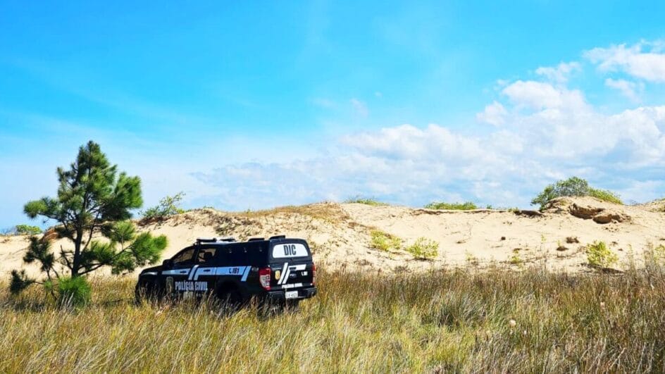 Corpo é encontrado enterrado em dunas de praia do litoral Sul de SC