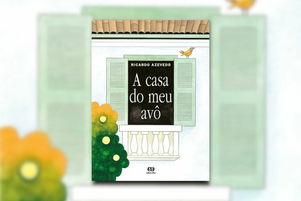 “A Casa do Meu Avô” convida os jovens leitores a conhecerem personagens inusitados que transitam pela casa de um avô (Imagem: Divulgação | Editora Ática)