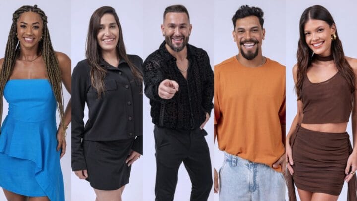 Aline, Daniele Hypolito, Diego Hypolito, Vinicius e Vitoria Strada bbb 25