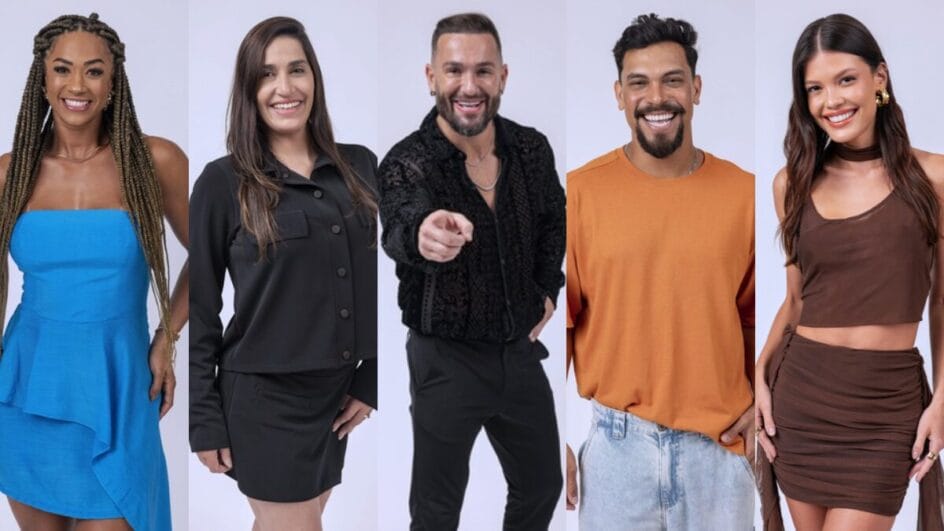 Aline, Daniele Hypolito, Diego Hypolito, Vinicius e Vitoria Strada bbb 25