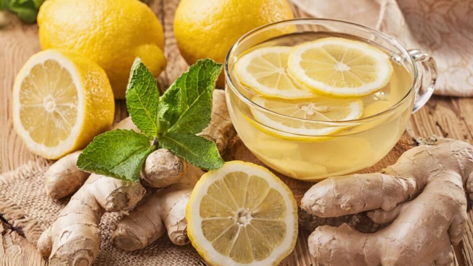 Chá de gengibre com limão-siciliano (Imagem: Elena Schweitzer | Shutterstock)
