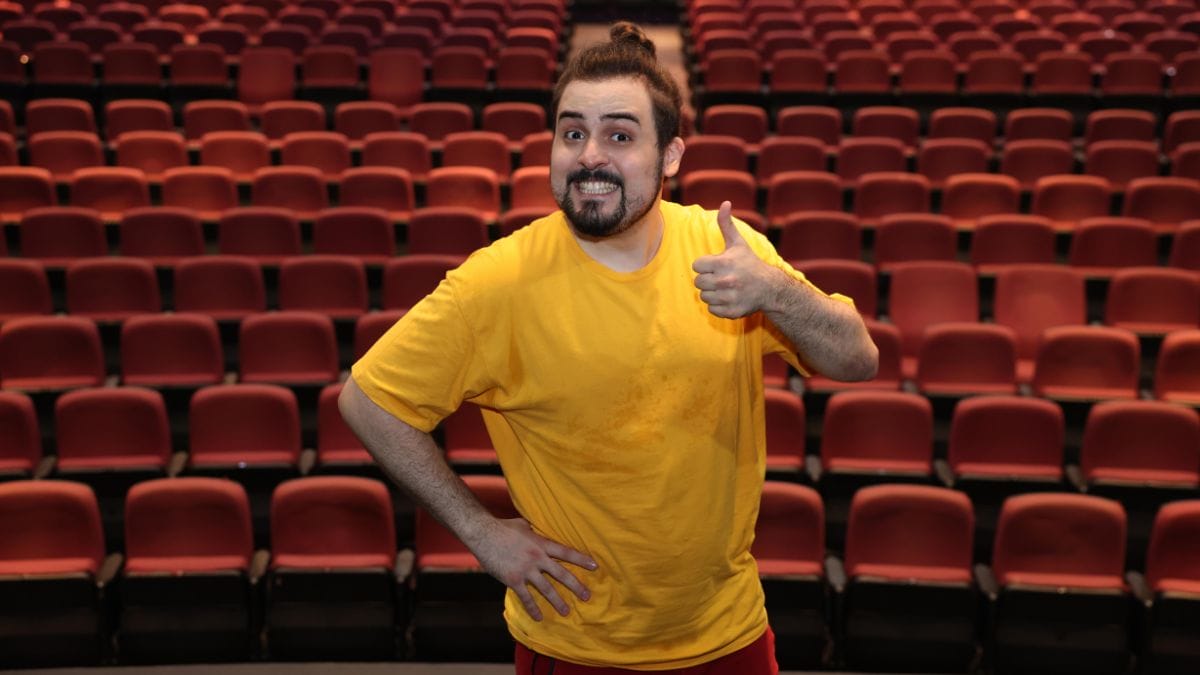 Comediante de Joinville, Lucas Cunha é sucesso nacional (Foto: Carlos Junior, NSC Total)