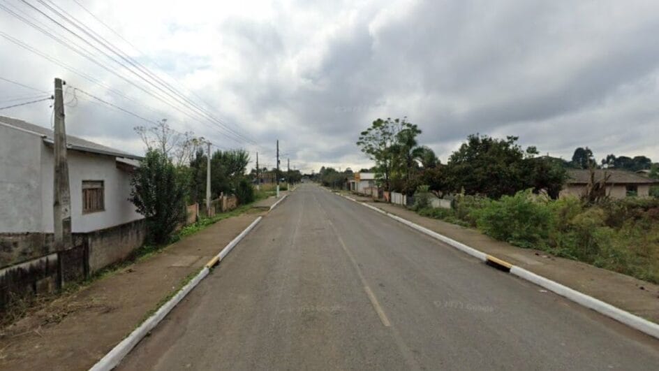 Caso ocorreu no Norte de Santa Catarina (Foto: Google Maps, Reprodução)