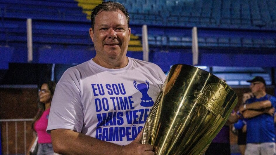 Júlio Heerdt, presidente do Avaí, Campeão Catarinense de 2025 (Foto: Fabiano Rateke/AFC)