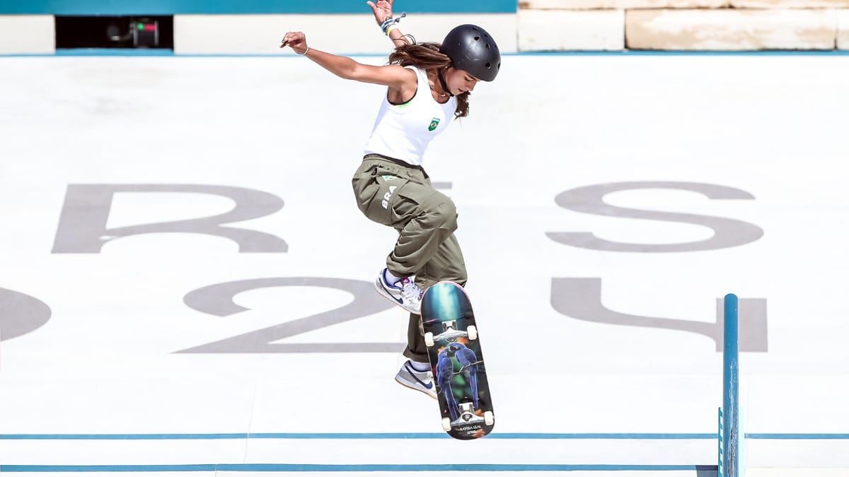 Rayssa Leal foi medalhista de bronze em Paris 2024 (Foto: COB, Gaspar Nóbrega)