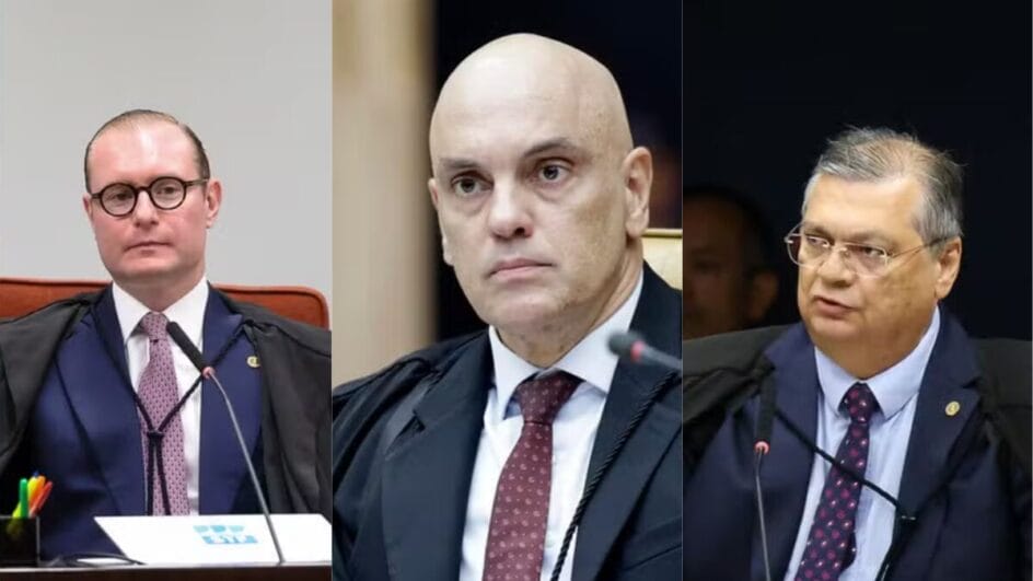 STF forma maioria para manter Dino, Zanin e Moraes no julgamento de Bolsonaro