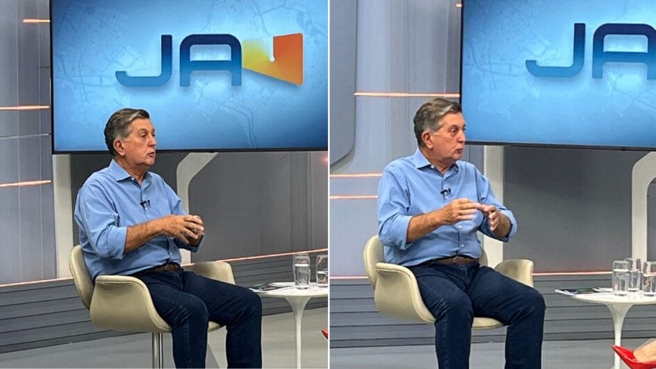 Topázio Neto avaliou primeiros meses do segundo mandato em entrevista ao JA (Foto: Alexia ElIas, NSC Total)