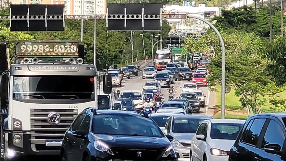 Filas na SC-401 (Foto: GMF, Divulgação)