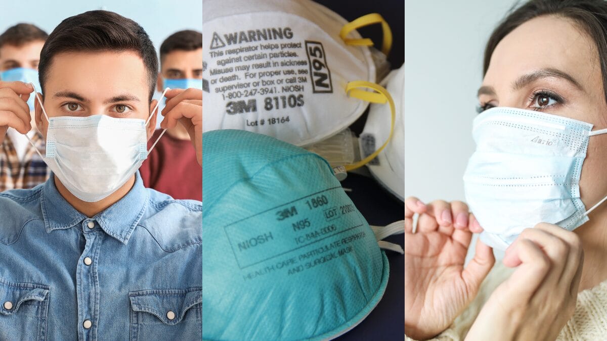 máscaras faciais de proteção