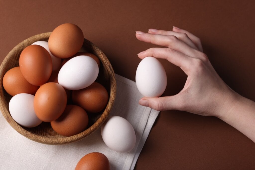 O ovo  possui todos os amino&aacute;cidos essenciais para a repara&ccedil;&atilde;o e crescimento muscular (Imagem: New Africa | Shutterstock)