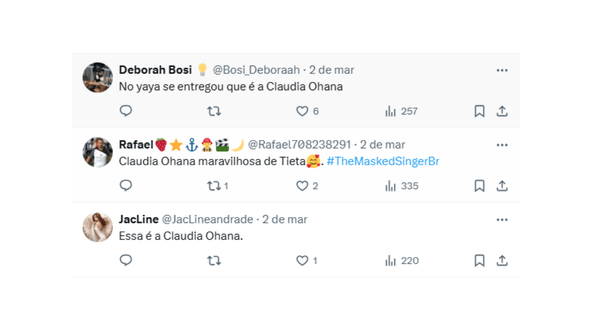 palpites de quem é a tieta no the masked singer