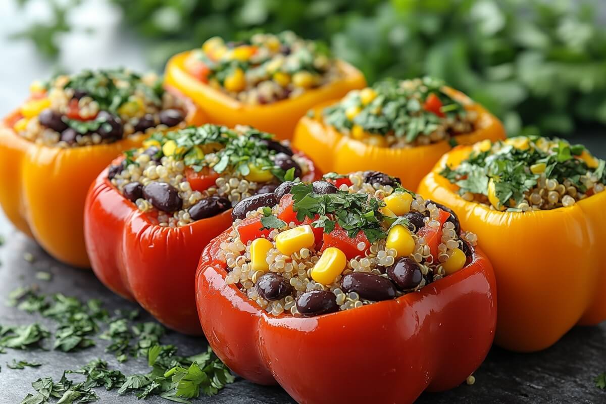 Pimentão recheado com quinoa (Imagem: Anggalih Prasetya | Shutterstock)