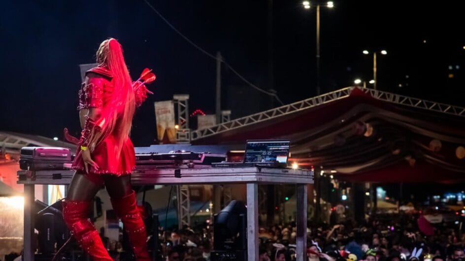 Festa teve apresentações de Drag Queens (Foto: Allan Carvalho, PMF, Divulgação)