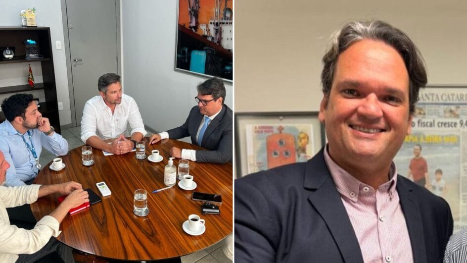 João Paulo Tavares Bastos Gama (à direita) é advogado e foi nomeado para superintendência do Porto de Itajaí (Fotos: Divulgação)