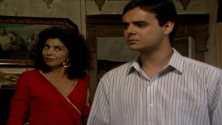 tieta e ricardo em cena da novela Tieta