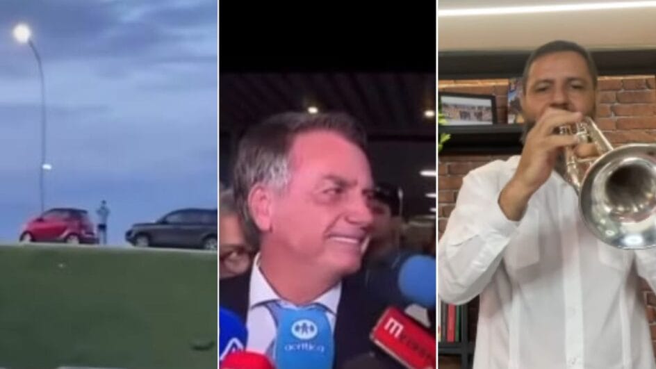 Trompetista tocou marcha fúnebre em coletiva de Bolsonaro