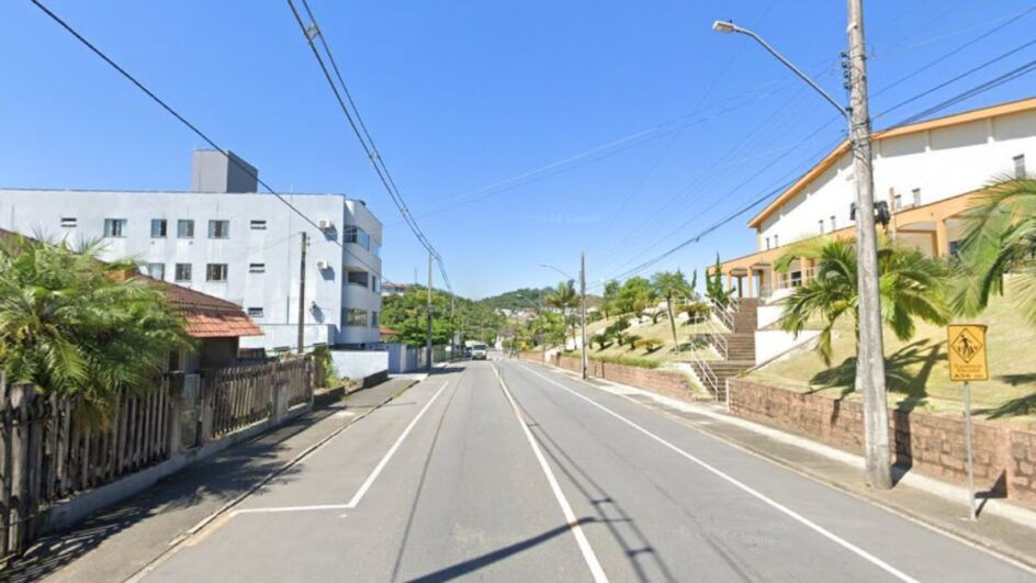 Adolescentes foram atropeladas em Jaraguá do Sul (Foto: Google Maps, Reprodução)